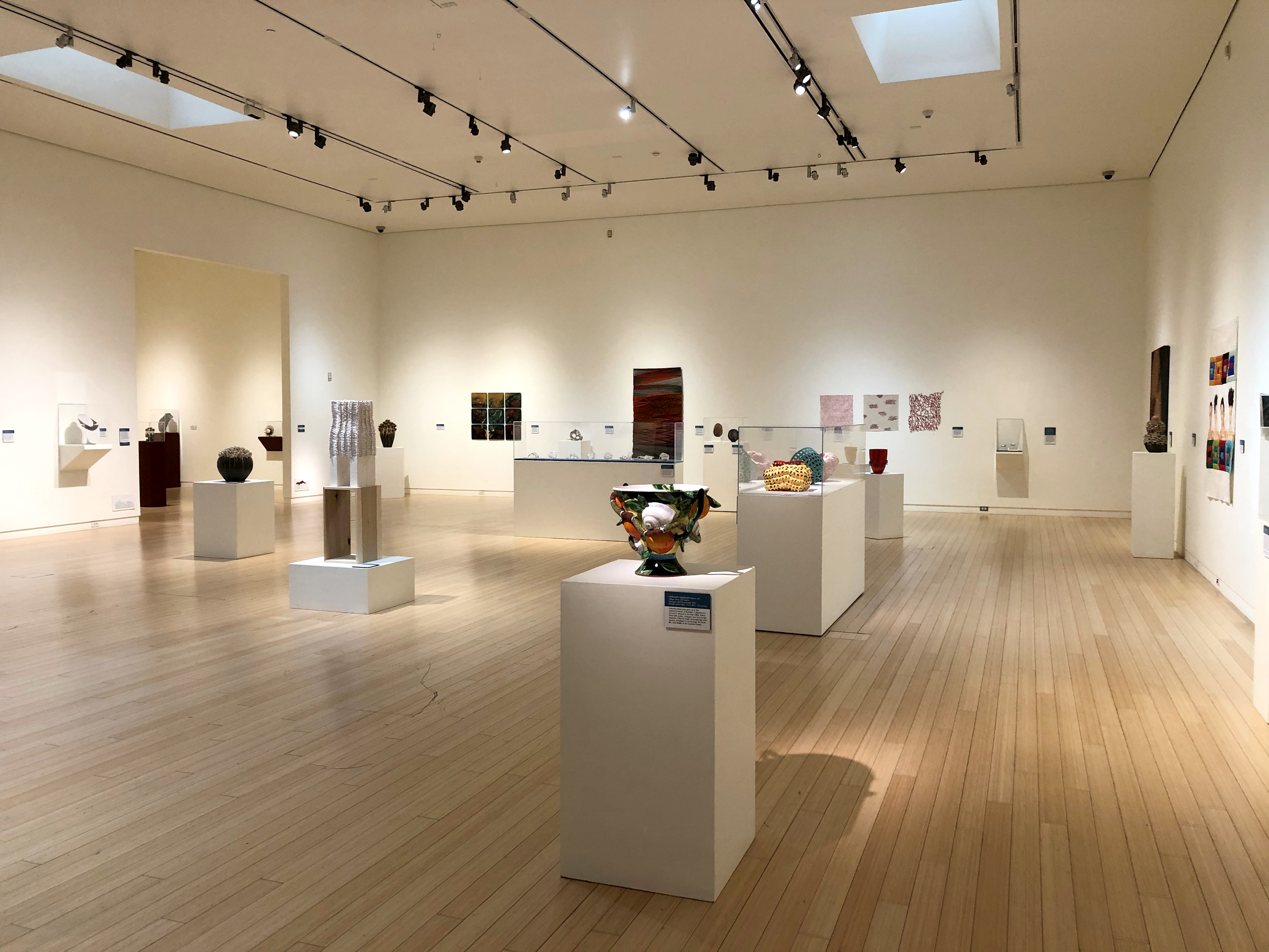 Contemporary Crafts exhibition set up at museum 